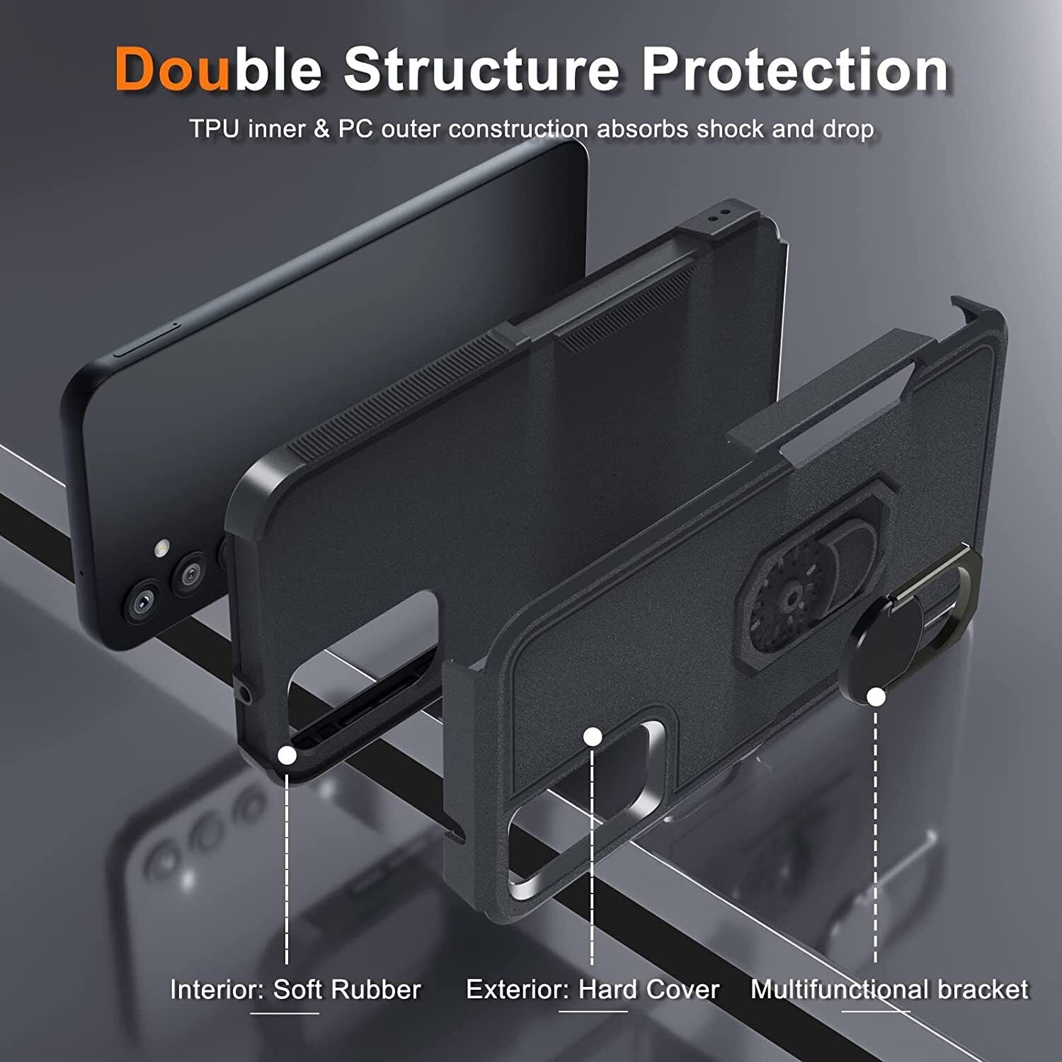 Coque robuste avec anneau pour Samsung Galaxy S24 / S25 Coque robuste avec anneau pour Samsung Galaxy S24 / S25